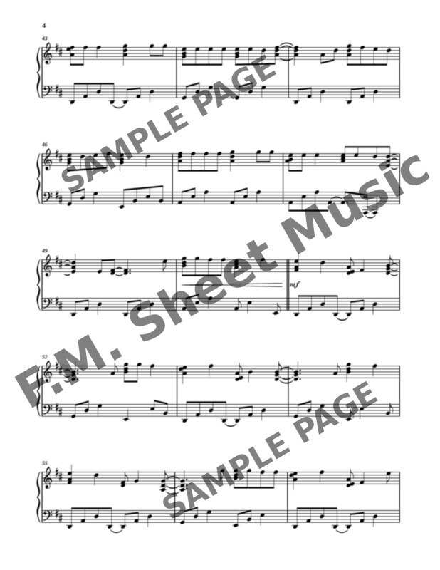 Manic Monday Intermediate Piano By The Bangles F M Sheet Music